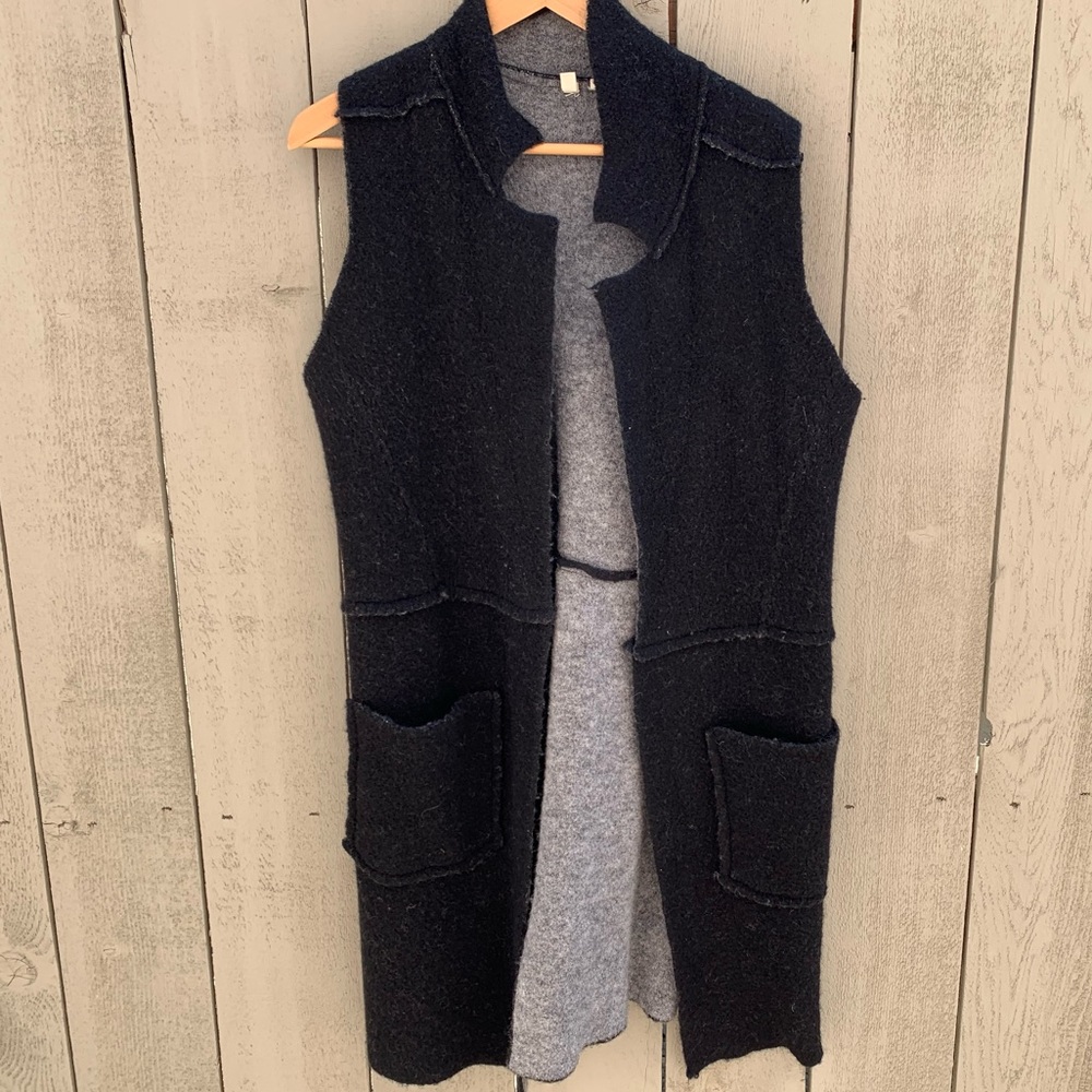 Moth Long Sweater Duster/Vest